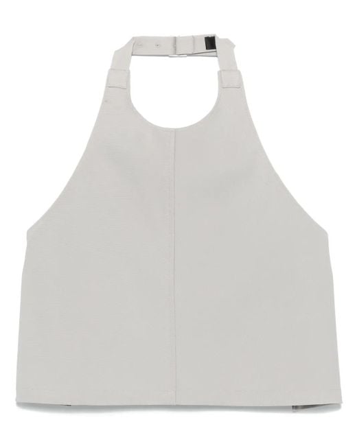 Wardrobe NYC White Backless Halterneck Top
