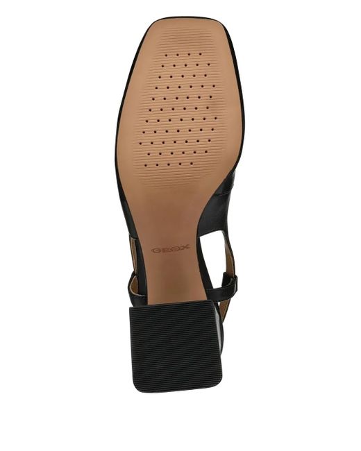 Geox Black 60Mm Coronilla Slingback Pumps