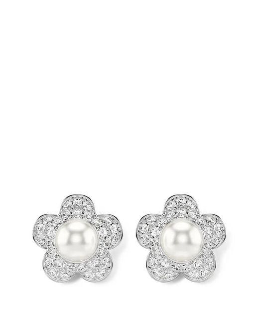 Swarovski White X Ariana Grande Crystal-Embellished Stud Earrings