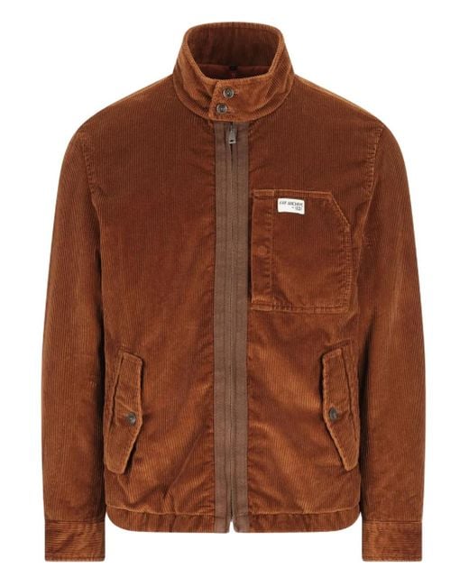 Giacca A Coste di Fay in Brown da Uomo