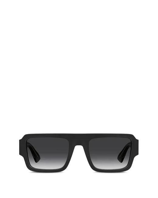 Moschino Black Lunettes De Soleil À Monture Rectangulaire