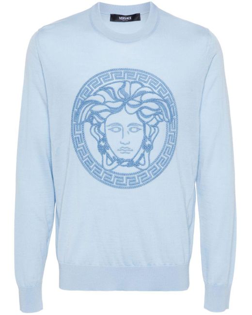 Blue versace jumper best sale