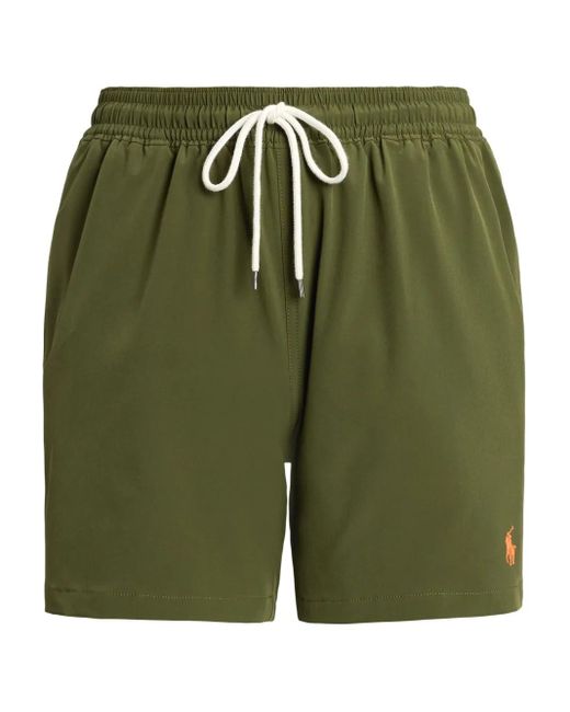 メンズ Polo Ralph Lauren Traveler Classic トランクス水着 14.6cm Green