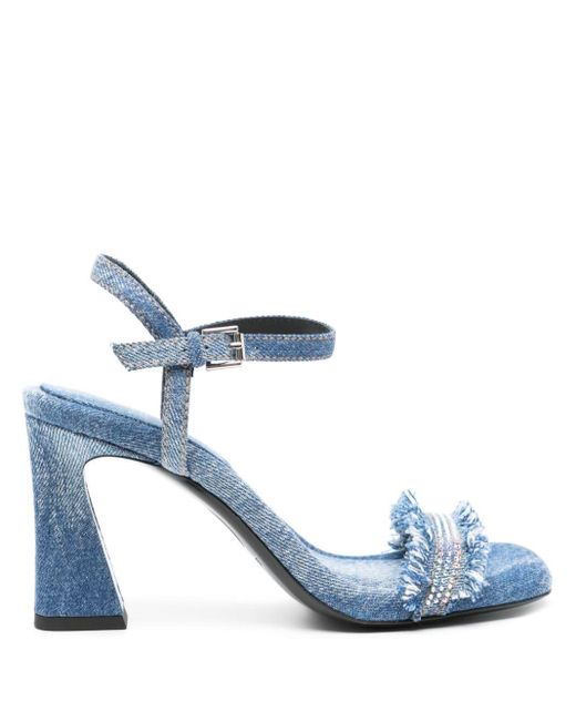 Lover 90mm sandals Ash de color Blue