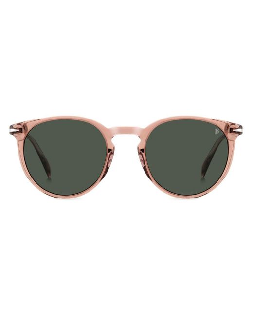 David Beckham RoundFrame Sunglasses in Green for Men Lyst UK