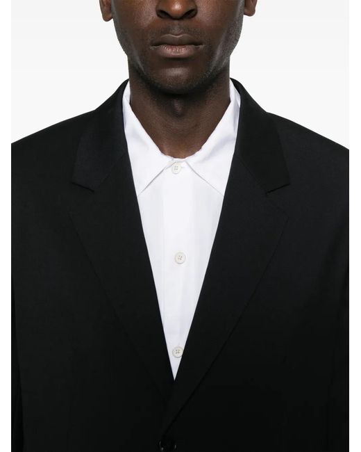 Jil Sander Black Wool Single-Breasted Suit for men