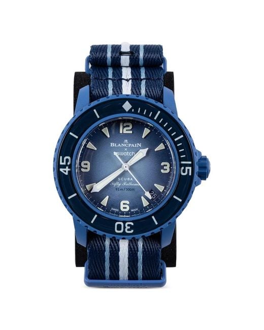 Swatch Blue X Blancpain Atlantic Ocean 42.3Mm Watch for men