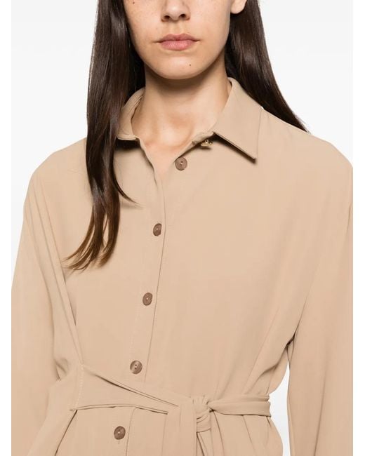 Imperial Natural Belted Button-Down Shirt