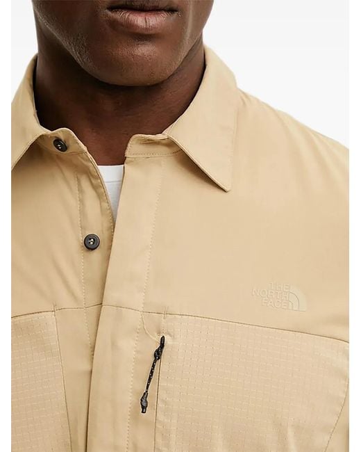 The North Face Natural Zip Checked Shirt for men