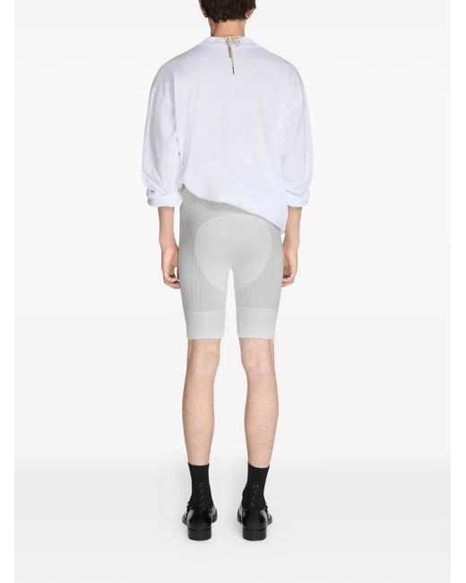 Dries Van Noten White Cotton Shorts for men