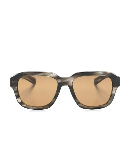 Gucci Natural Square-frame Sunglasses for men