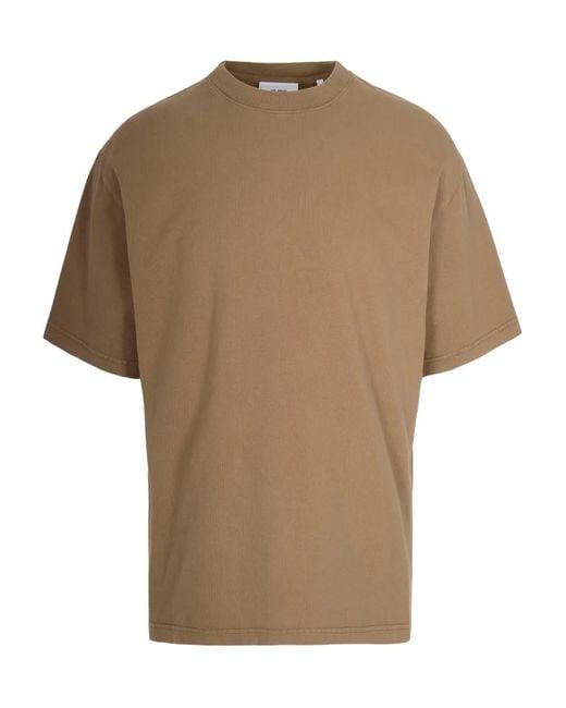 Axel Arigato Brown Logo-Embroidered T-Shirt for men