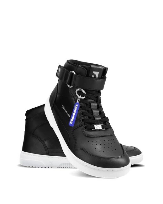 Barebarics Black Touch-Strap Lace-Up Sneakers