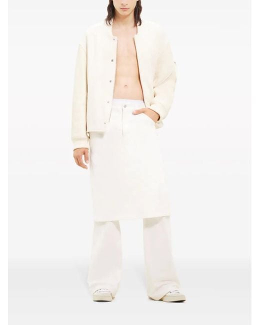 Courreges Natural Wool Bomber Jacket for men