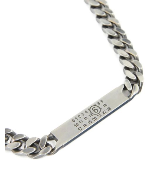 MM6 by Maison Margiela Metallic Logo Necklace