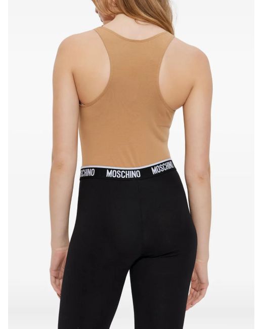 Moschino Natural Teddy Bear-Print Body