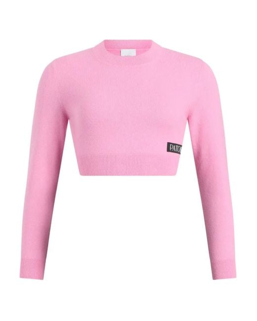Patou Pink Merino-Cashmere Sweater