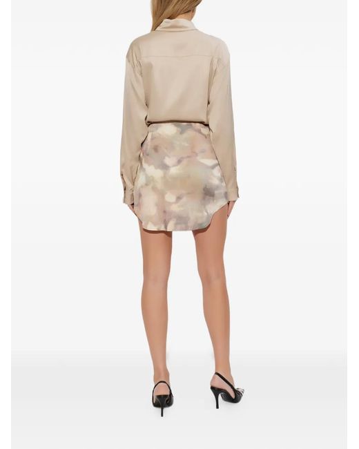 DIESEL Natural Mini D-Elta Tie-Front Printed Dress