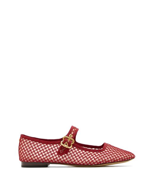 Sam Edelman Red Buckle Ballet Flats