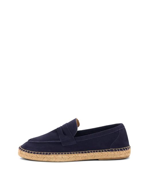 Boggi Blue Tellin Suede Leather Espadrilles for men