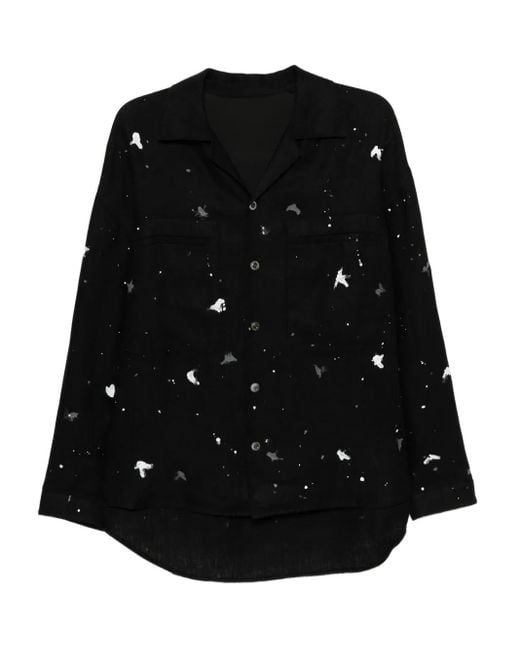CROQUIS Black Ink-Effect Shirt for men