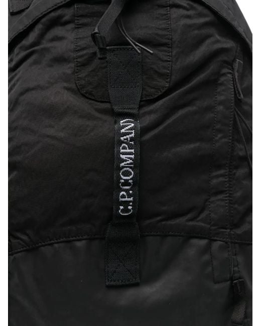 C P Company Black Accessories Back Pack for men