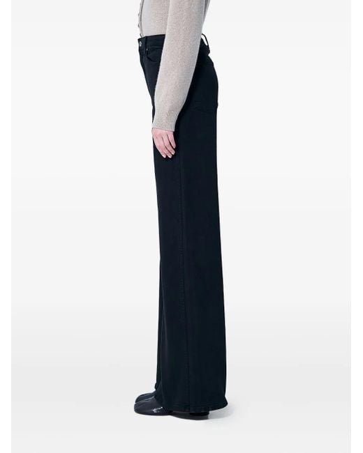 Khaite Blue Five-Pocket Wide-Leg Jeans