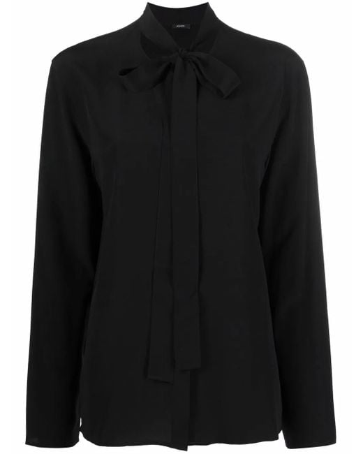 Joseph Blouse Met Striksluiting in het Black