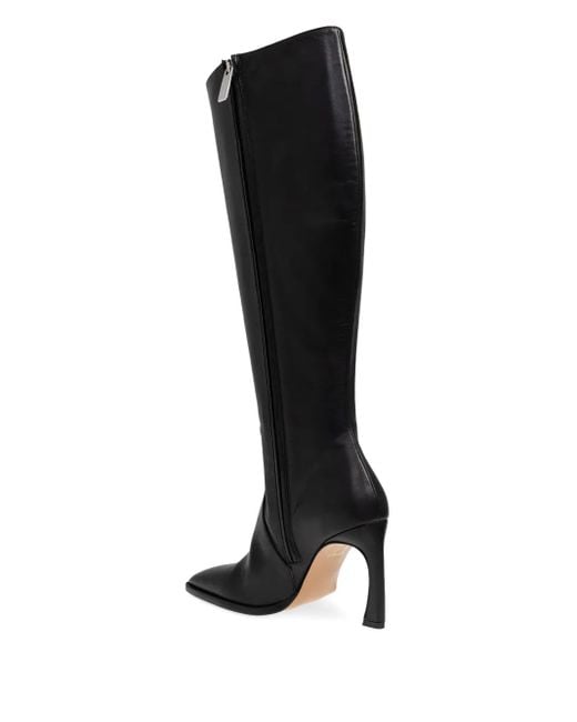 Off-White c/o Virgil Abloh Black Embossed Heeled Boots