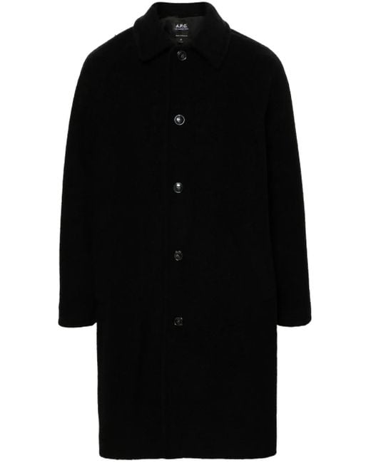 A.P.C. Gaston Coat in Black for Men | Lyst
