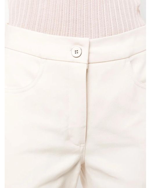 Jil Sander White Pressed-Crease Flared Trousers