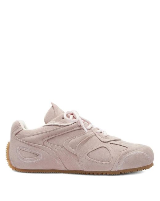Axel Arigato Pink Slow Runner Layered Suede Sneakers