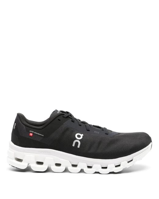 On Shoes Black Cloudflow 4 Sneakers - Men's - Rubber/fabric for men