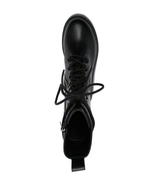 Le Silla Black Kembra 90mm Leather Ankle Boots