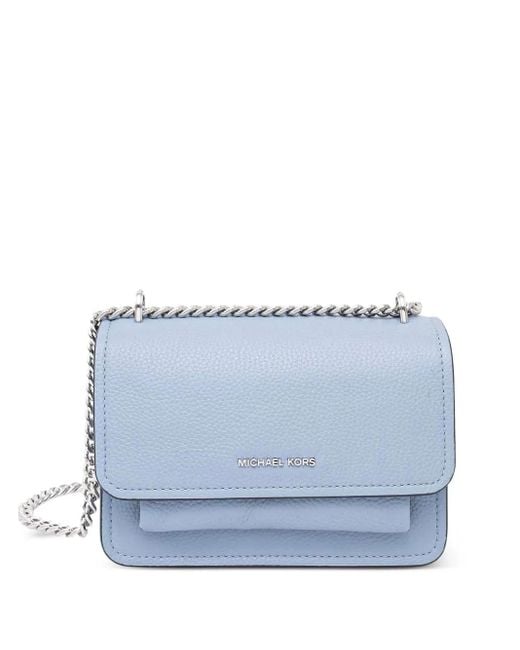 MICHAEL Michael Kors Blue Schultertasche aus hellblauem Leder