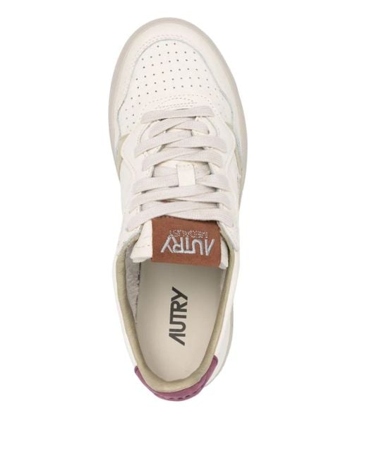 Autry White Medalist Sneakers