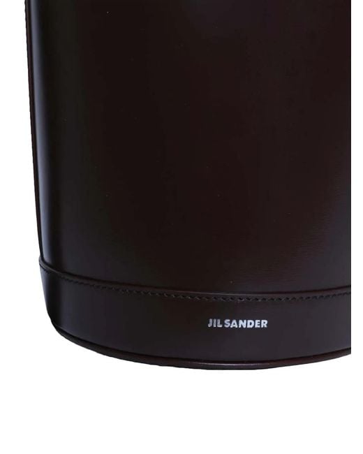 Jil Sander White Cannolo Bucket Bag