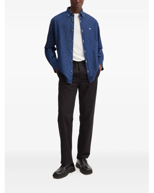 Samsøe & Samsøe Blue Elasticated Trousers for men