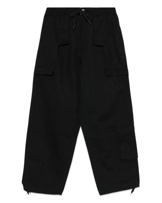 Perks And Mini Black Cargo-Pocket Trousers