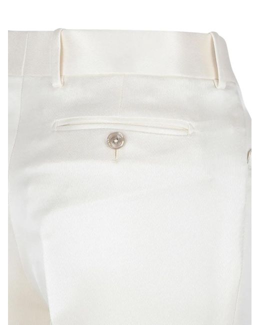 Tom Ford White Straight Trousers
