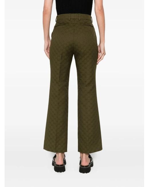 Gucci Broek Met Gg Monogram in het Green