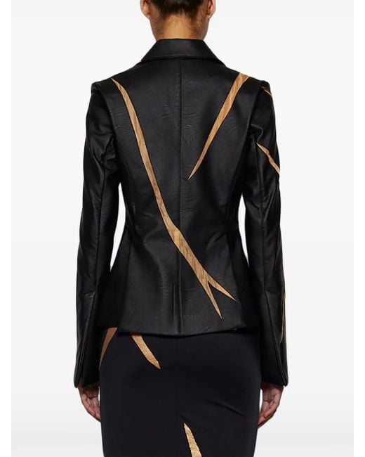 DI PETSA Black Broken Cracked Blazer
