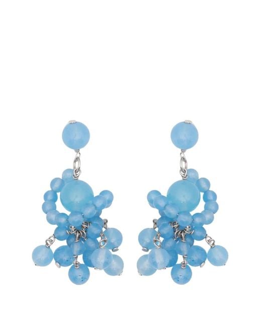 Completedworks Blue Aftertaste Of A Dream Beaded Drop Earrings