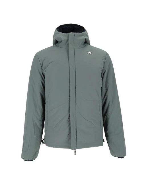 K-Way Blue Jack St Warm Reversible Hooded Jacket for men