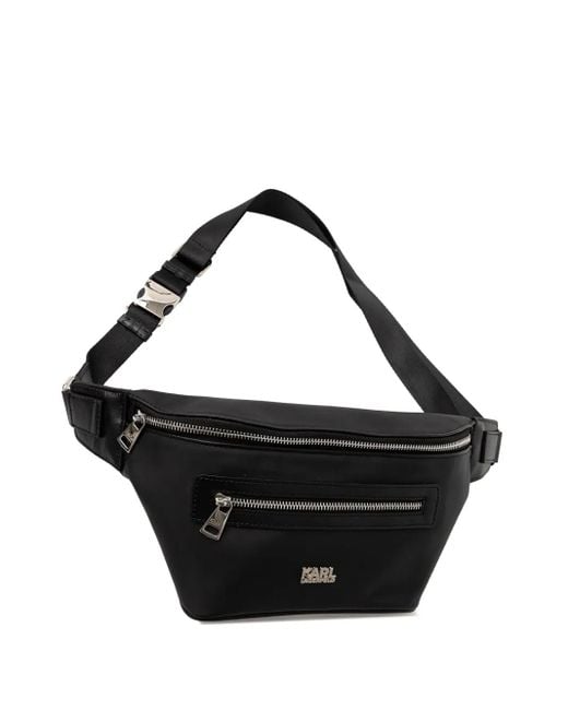 Karl Lagerfeld Gürteltasche mit Logo in Black für Herren
