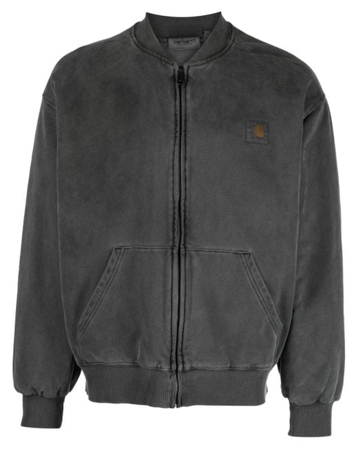 Carhartt Vista Sweat Bomber Jacket in Grey for Men | Lyst UK