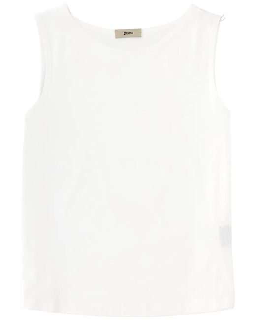 Herno White Jersey Top