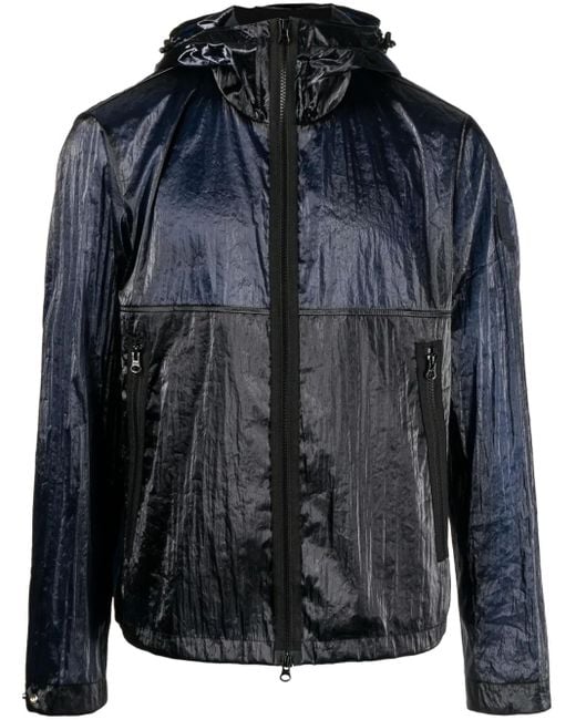 Paul & Shark Black Colour-Block Lighweight Jacket for men