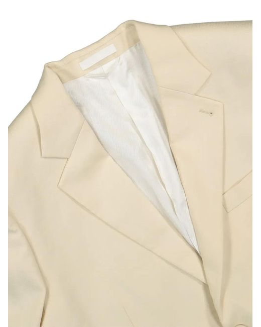 Helmut Lang Natural Single-Breasted Blazer for men