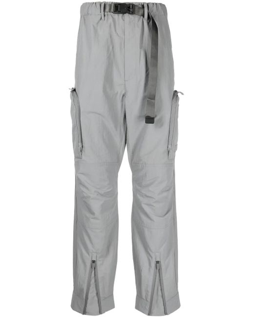 Spoonyard Tapered-Cargohose Mit Gürtel in Gray für Herren